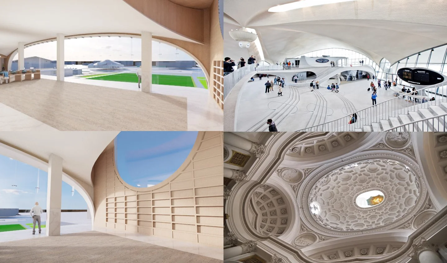 The interiors of the library are likewise inspired by the fluidity, nature-inspired and theatrical interiors of Spanish and Italian baroque architecture as well as the modernist biomorphic architecture of, for example, Saarinen’s TWA terminal built around the time Costa Mesa, a child of the 60s, came into its own as a city.
