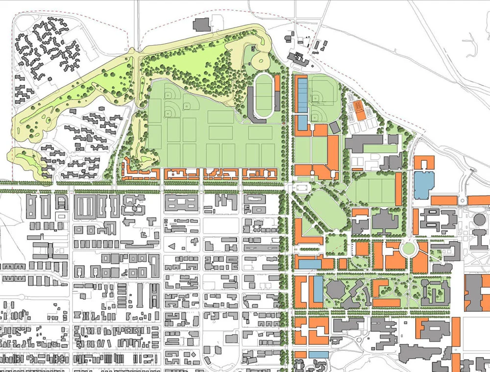 UC Santa Barbara site plan with phases 1 and 2