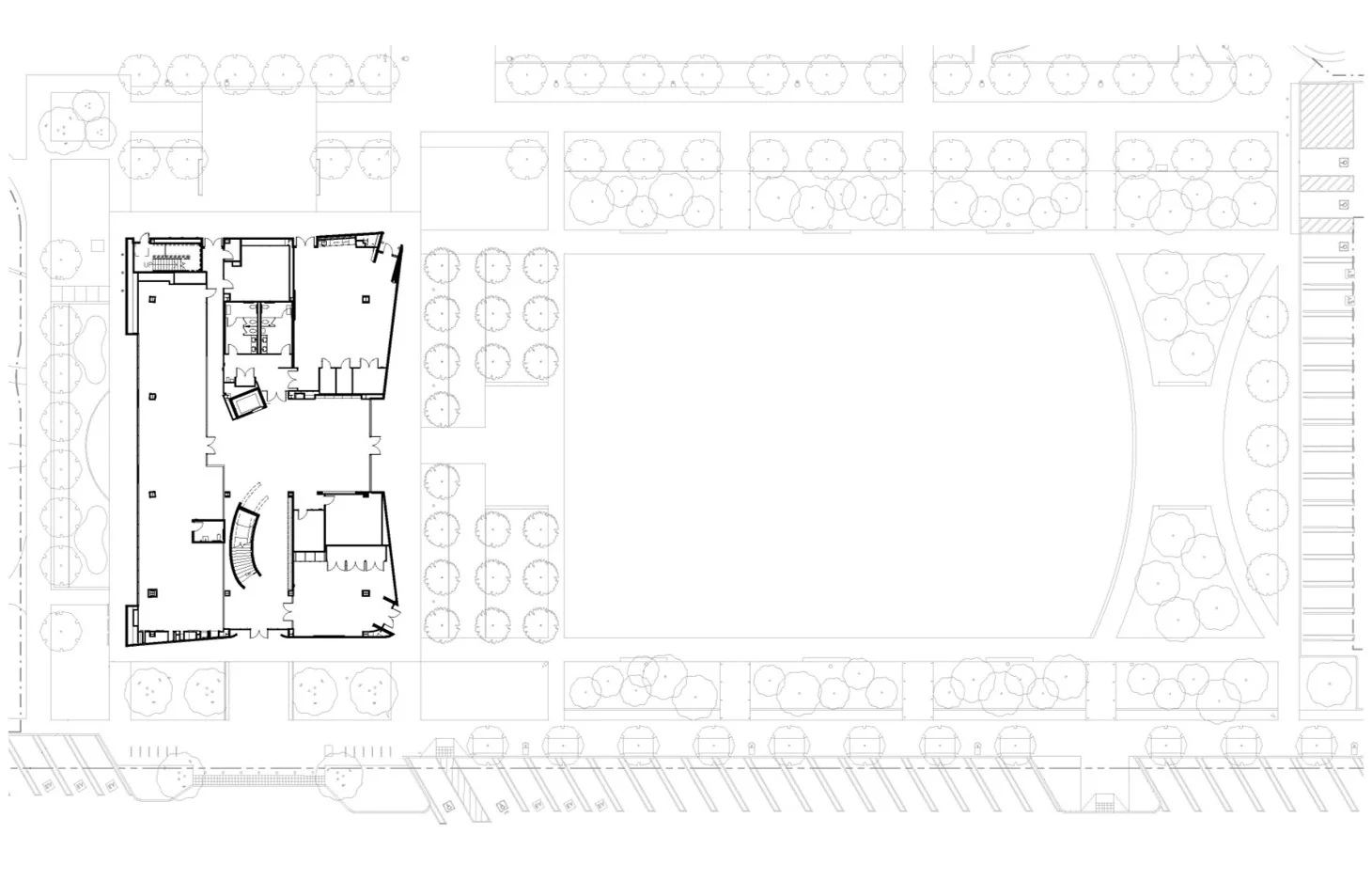 COSTA MESA LIBRARY Site plan