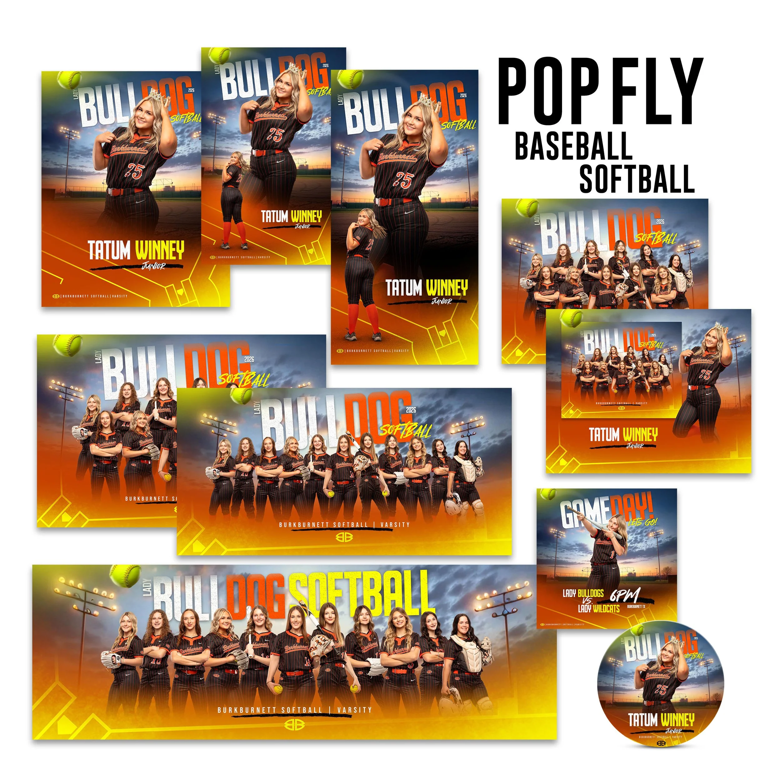 POP FLY BASEBALL-SOFTBALL