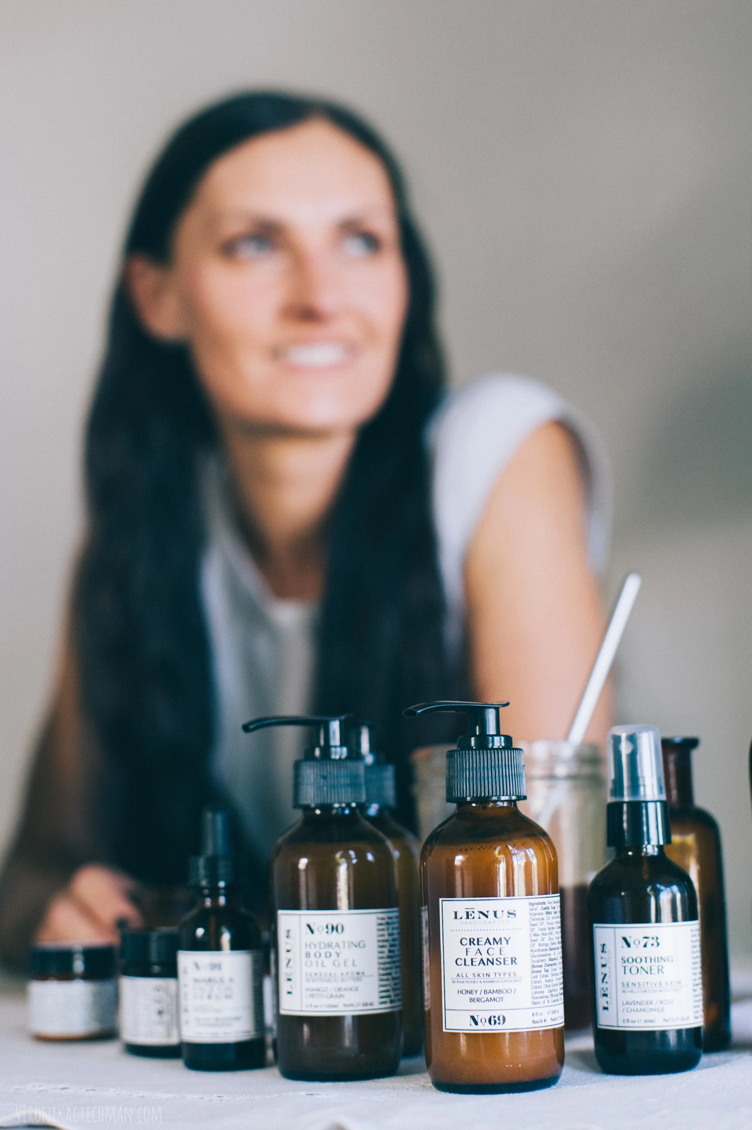 Lenus Skincare natural beauty products San Diego California brand owner photoshoot
