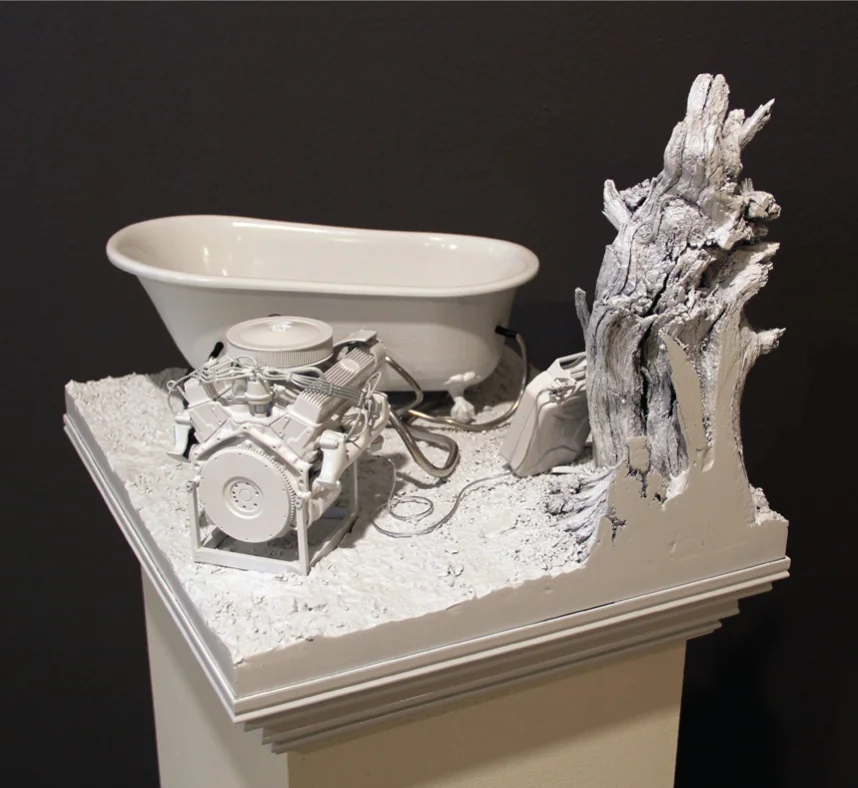 AMoCA Collection | V8 Hot Tub , plastic, wood, gypsum, body filler, aluminum, paint, 12.5”x14.25”x17.25”, 2011