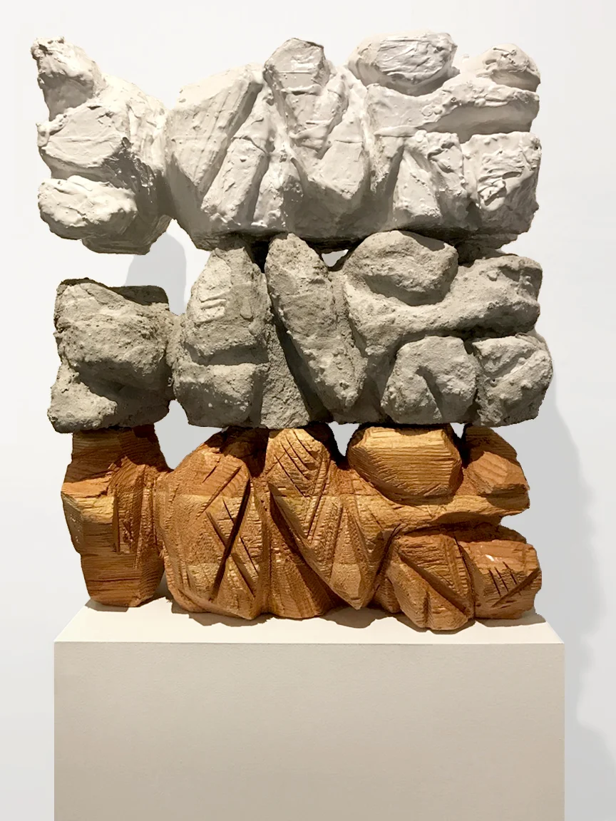 AMoCA Collection | Siblings , wood, cement, plaster, 2016