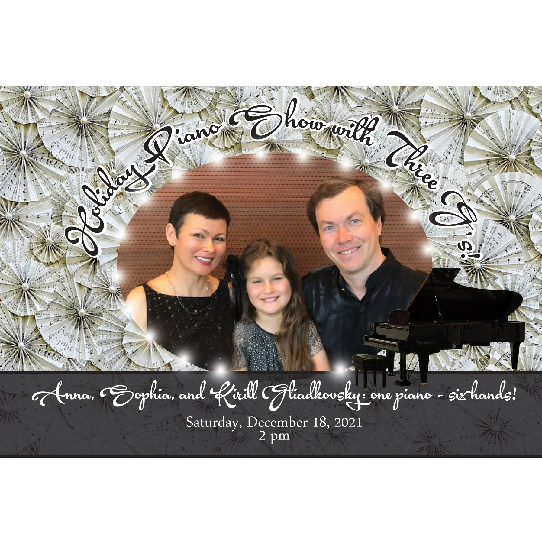 Holiday Piano Show with Three G's at AMoCA