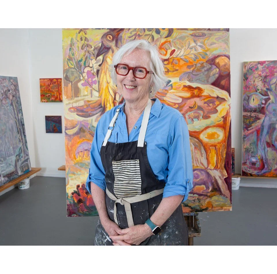 Introducing Roswell-Artist-in-Residence Laurie Fader (RAiR 2025-26)

Laurie Fader&rsquo;s paintings exist in suspended time, a dystopia, where humans are no longer the dominant species. Hints of world events and environmental devastation are present,