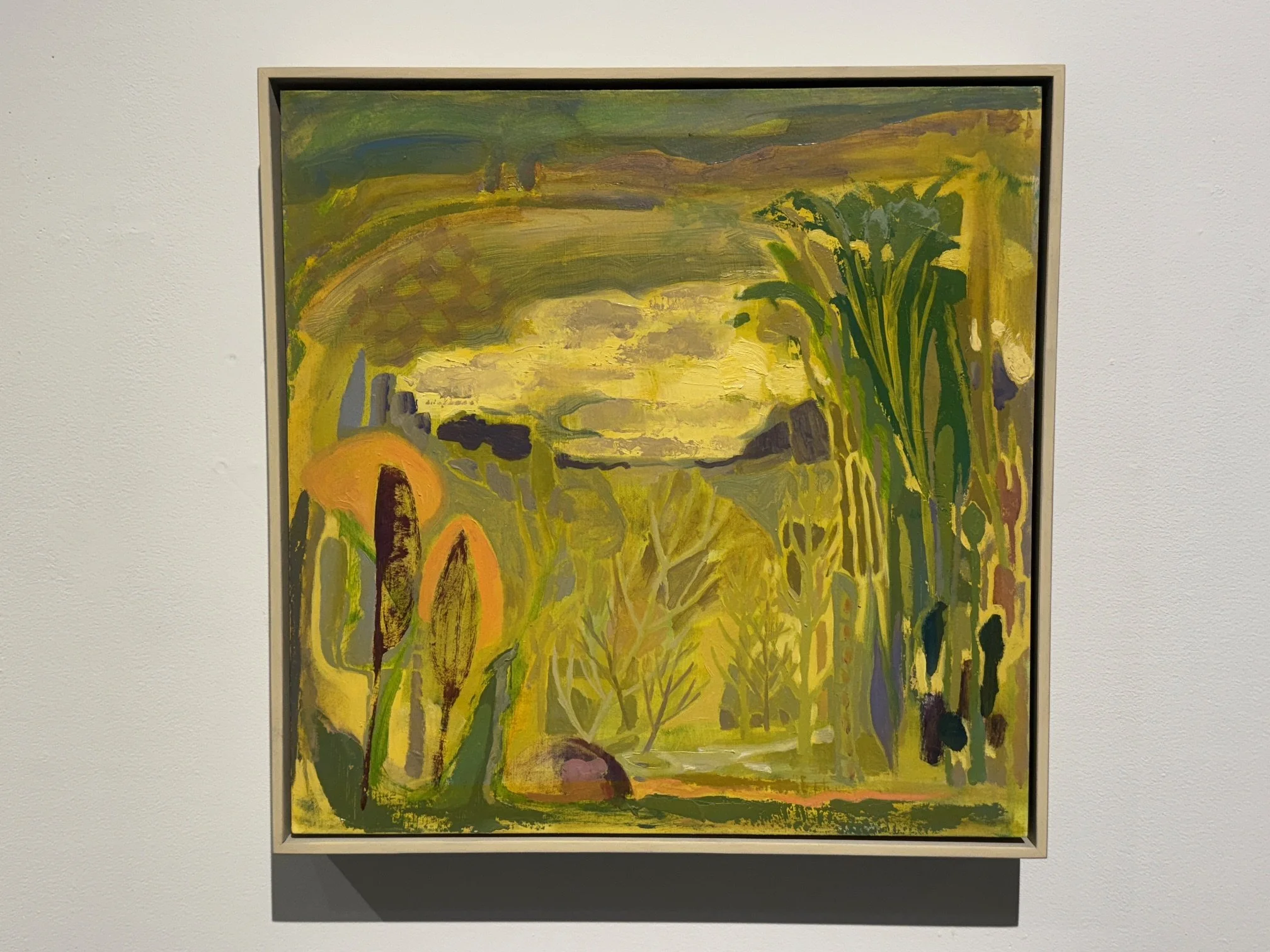 2. Yellow Cloud, oil on panel, 16 x 16 $2800