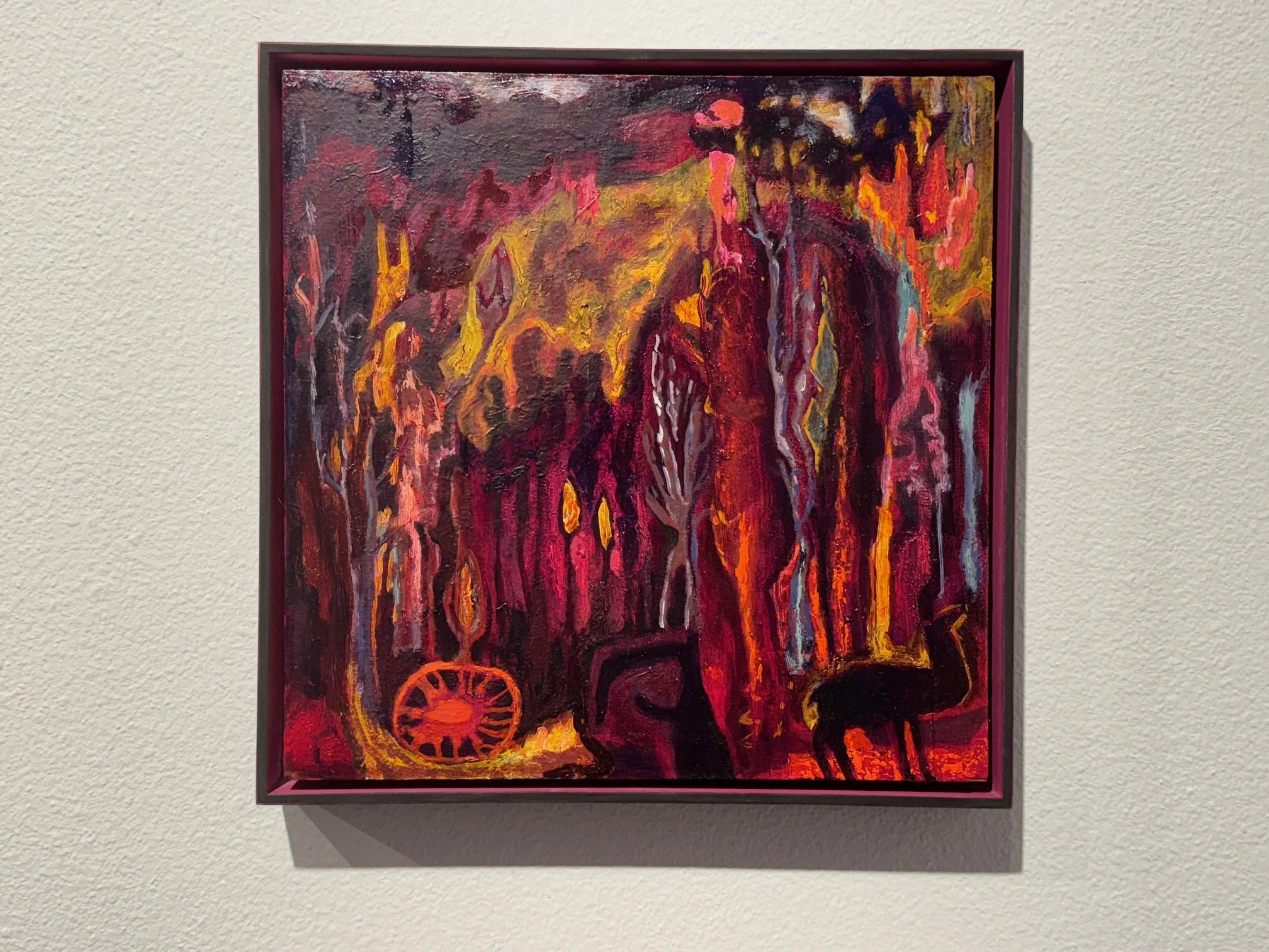 12. Wheel, oil on panel, 12 x 12, $1900