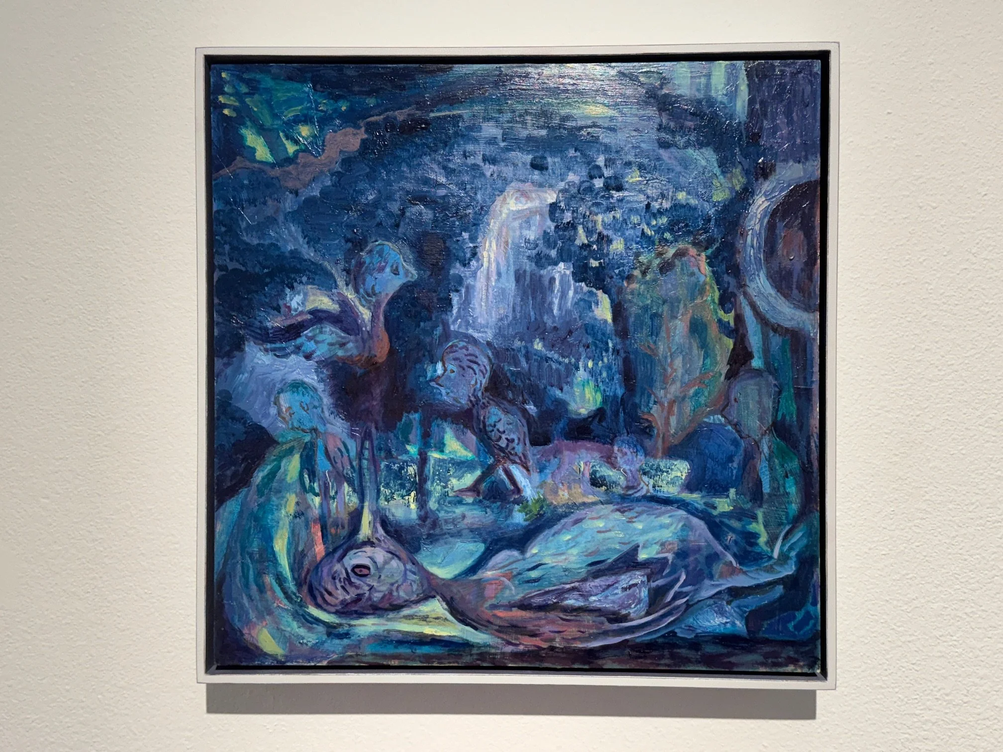 15. Rest, oil on wood, 16x16, $2800