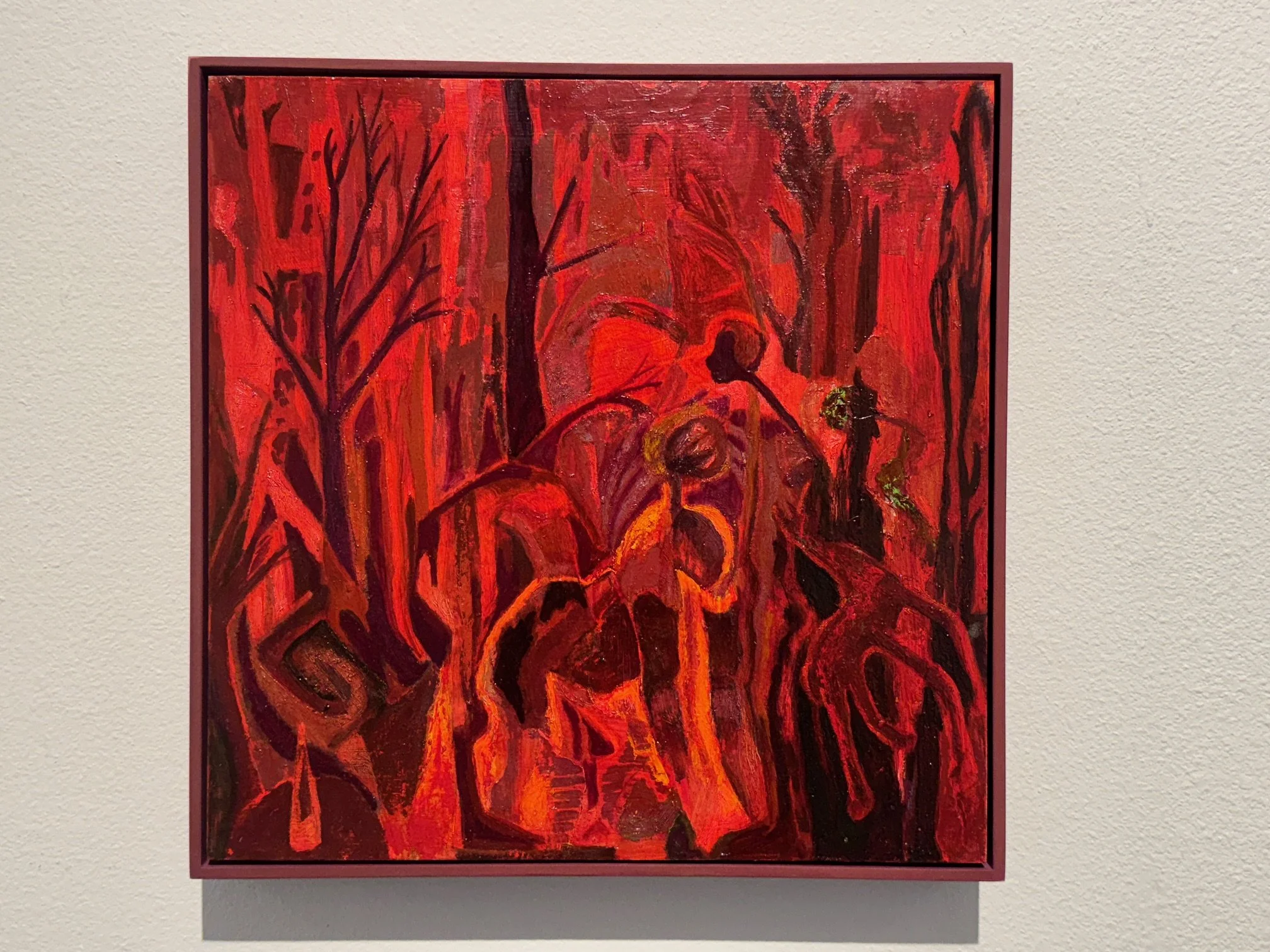 16. Cross Migration, oil on wood, 16x16, $2800