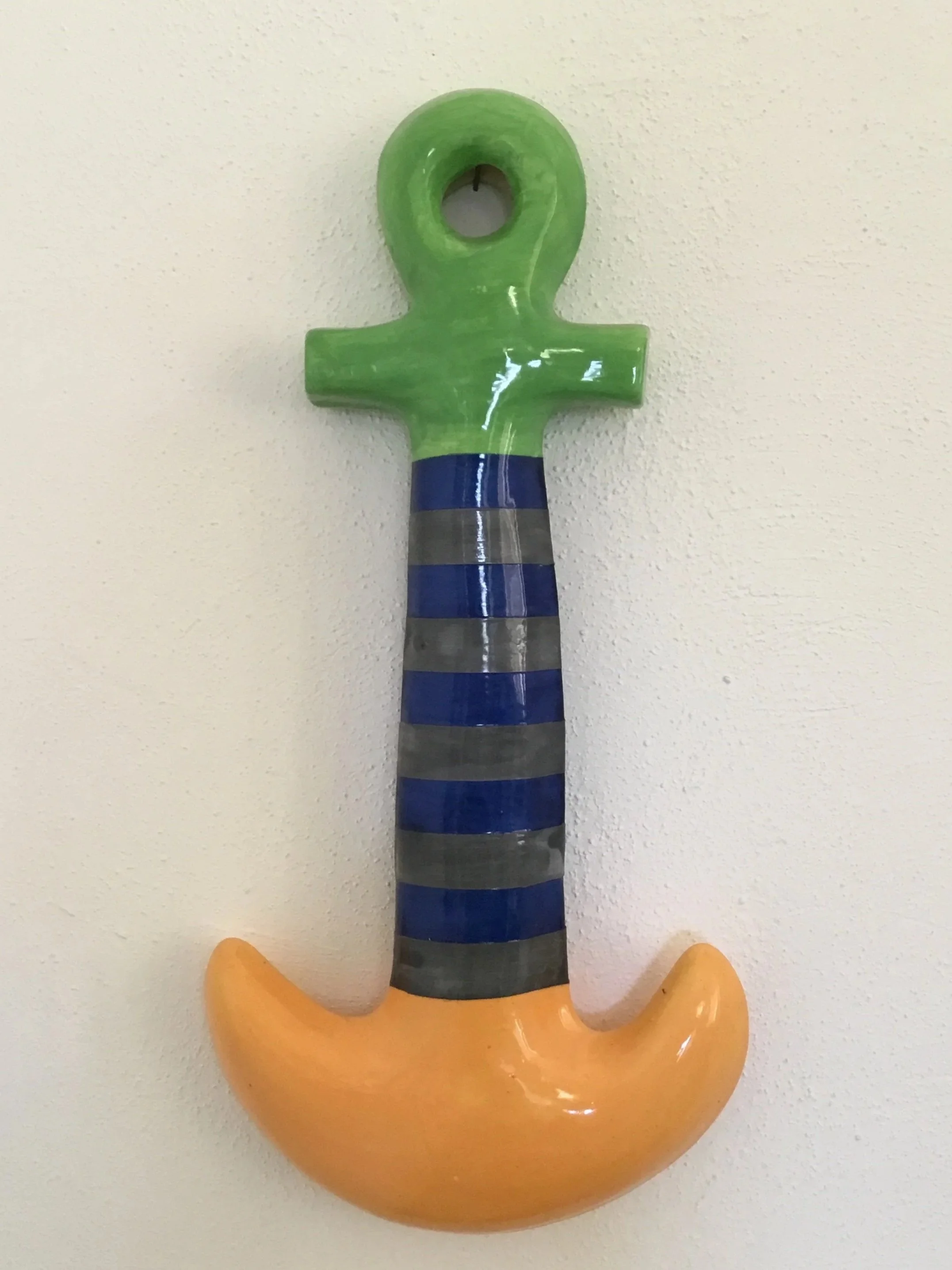 David Bogus — Ceramic anchor, slip-cast ceramic, 21” x 10” x 2”
