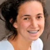 Rosie with her braces on...