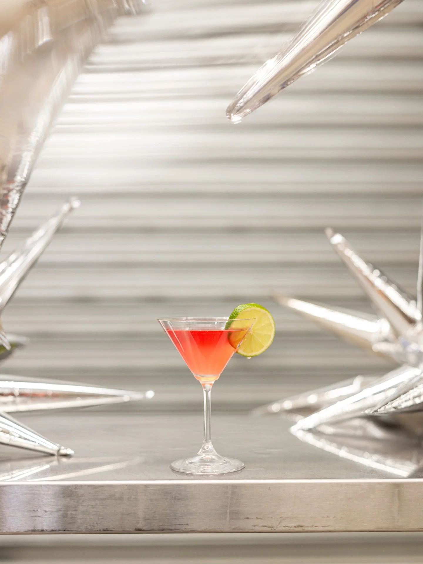 Happy Cosmo Day! Yes, it&rsquo;s actually a thing. 
Cosmos in the Cosmos ft. @hughleech wrapped in tinfoil coming at your eyeballs soon. 👀

In the meantime - go make a Cosmo :
30mL @neverneverdistillingco vodka 
30mL Marionette Curacao 
30mL Cranber