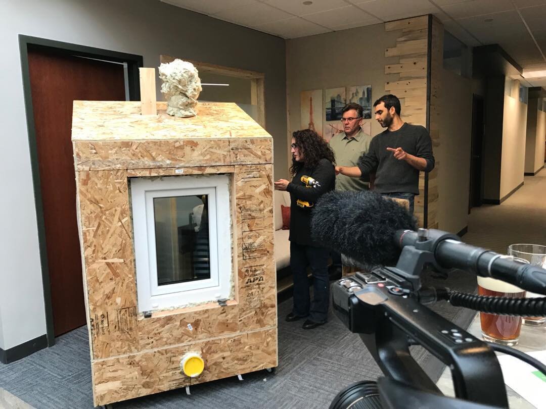 Behind the scenes with of the Advanced Building Workshop for passive builders, taught by @emusystems. #buildpassive