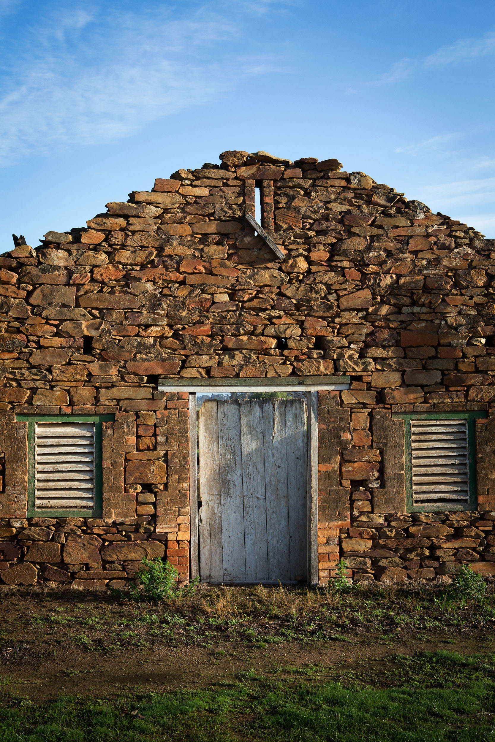 An old Cobb and Co station facade near St Arnaud, VIC.