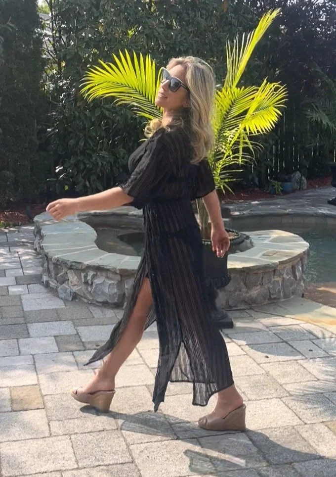 Mesh Maxi Robe
