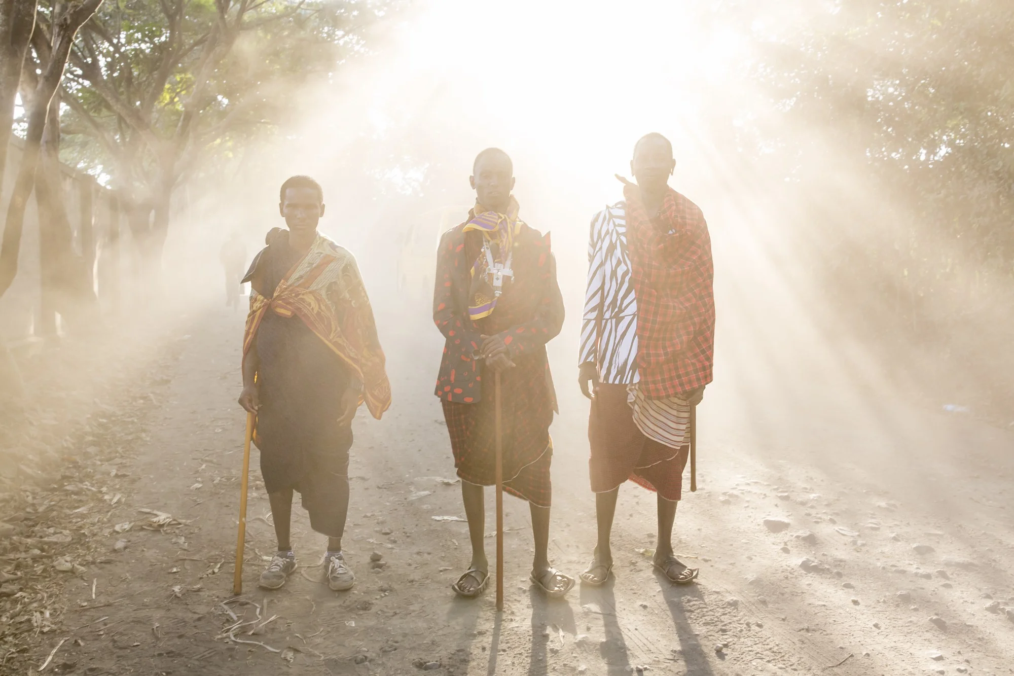 Front, left, and right: Papakinye Lemolo Ngaiyani, Siphael Shomet and Lebaati Yakobo. Photo: Christian Rodriguez