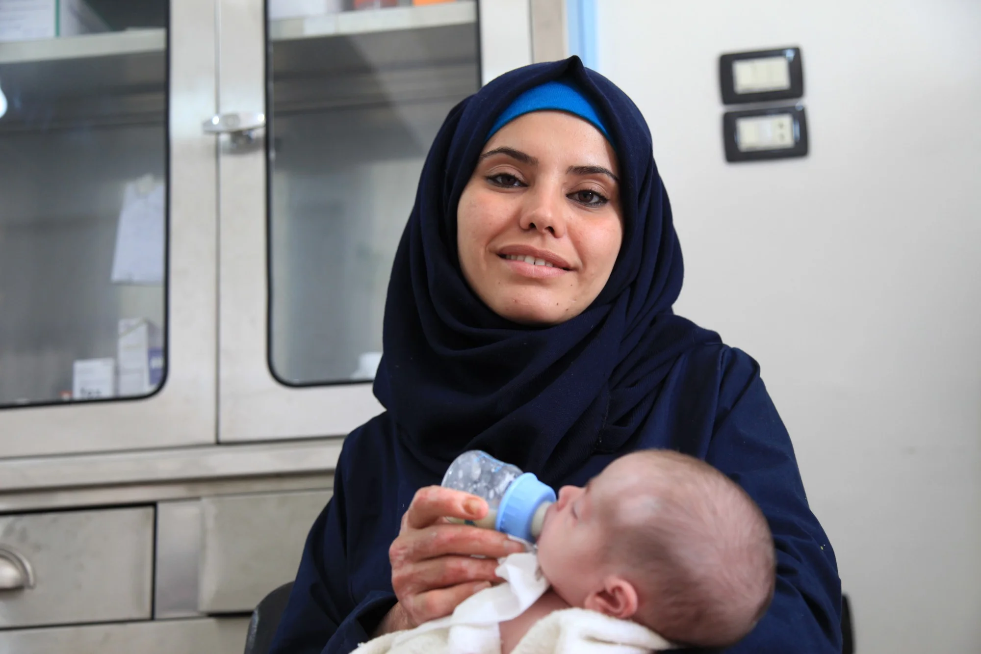 Malak, head nurse at Hope Hospital in Syria—the first hospital funded by Rola Hallam’s humanitarian-support organization CanDo . All photos courtesy of Rola Hallam.