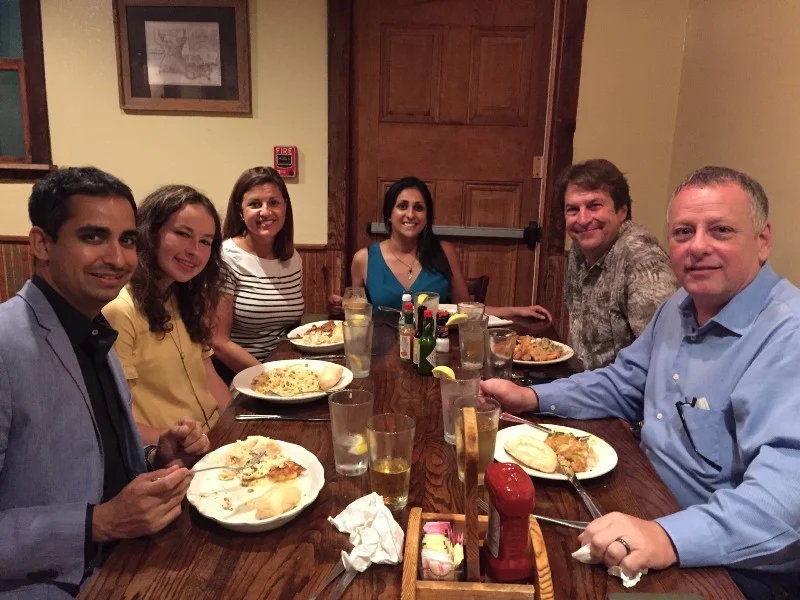 Prosanta Chakrabarty (far left) is an ichthyologist, associate professor in the Department of Biological Sciences at Louisiana State University and TED Fellow. His supper, hosted August 2018, had a twist: Chakrabarty offered guests a tour of the university’s Museum of Natural Science, where they got a behind-the-scenes look at the collections of birds, mammals, reptiles, amphibians and fishes before dinner.