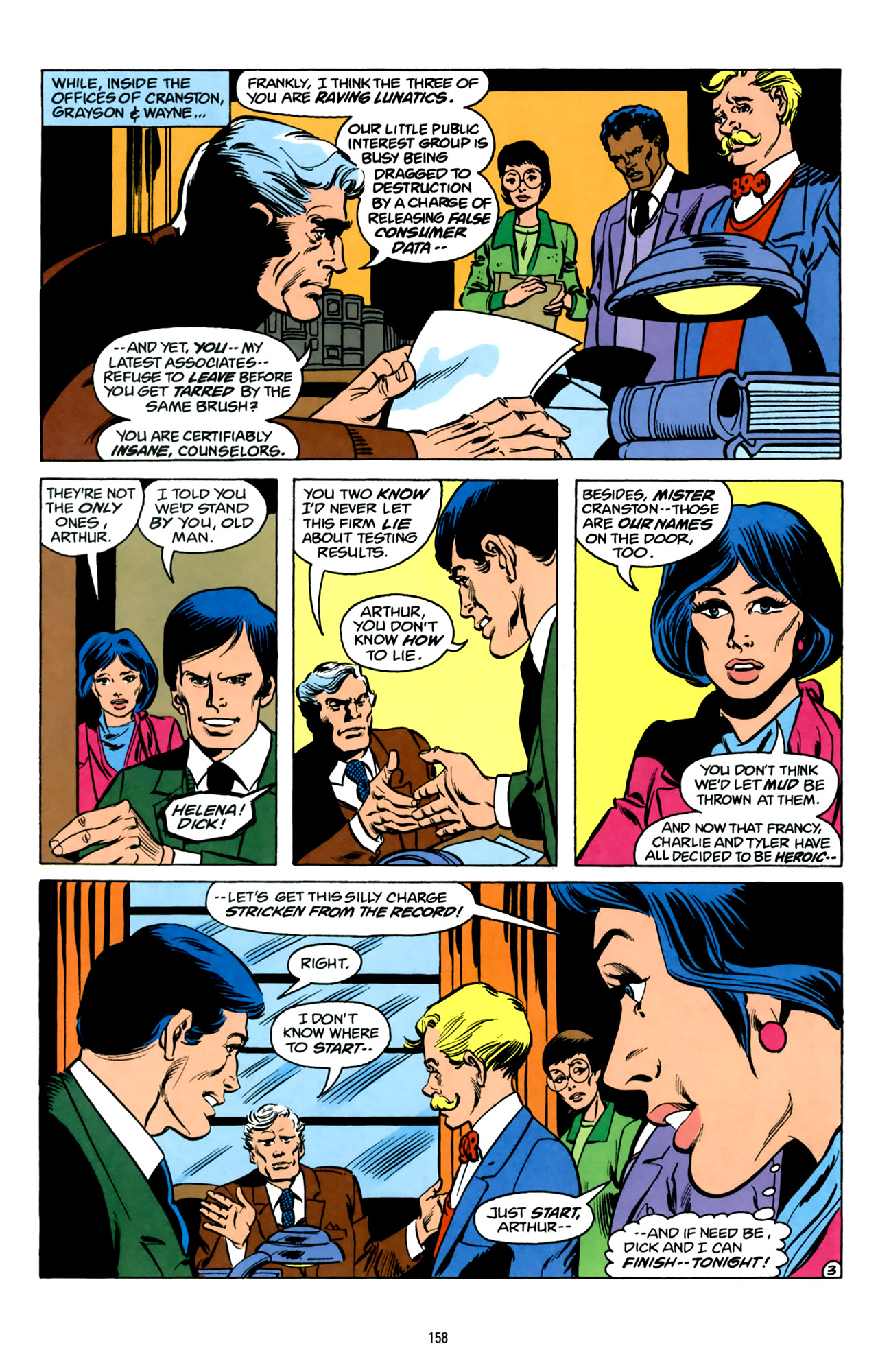Part of what makes classic Helena Wayne such a compelling character is her status as a superhero and a working lawyer.