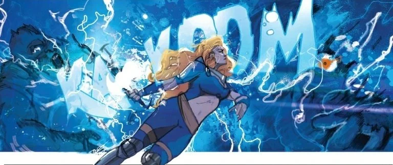 Feel the thunder and lightning (art by Christian Ward from Thor #5 ).