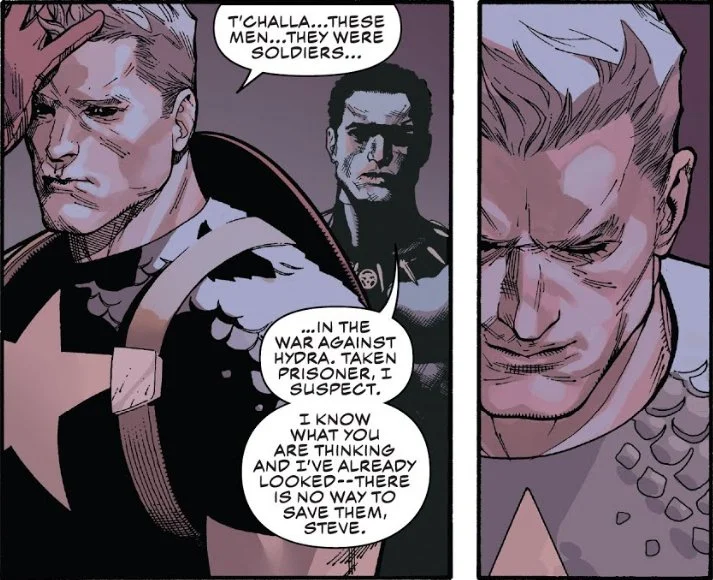 *Eyebrow waggle* (art by Leinil Francis Yu from Captain America #3 ).
