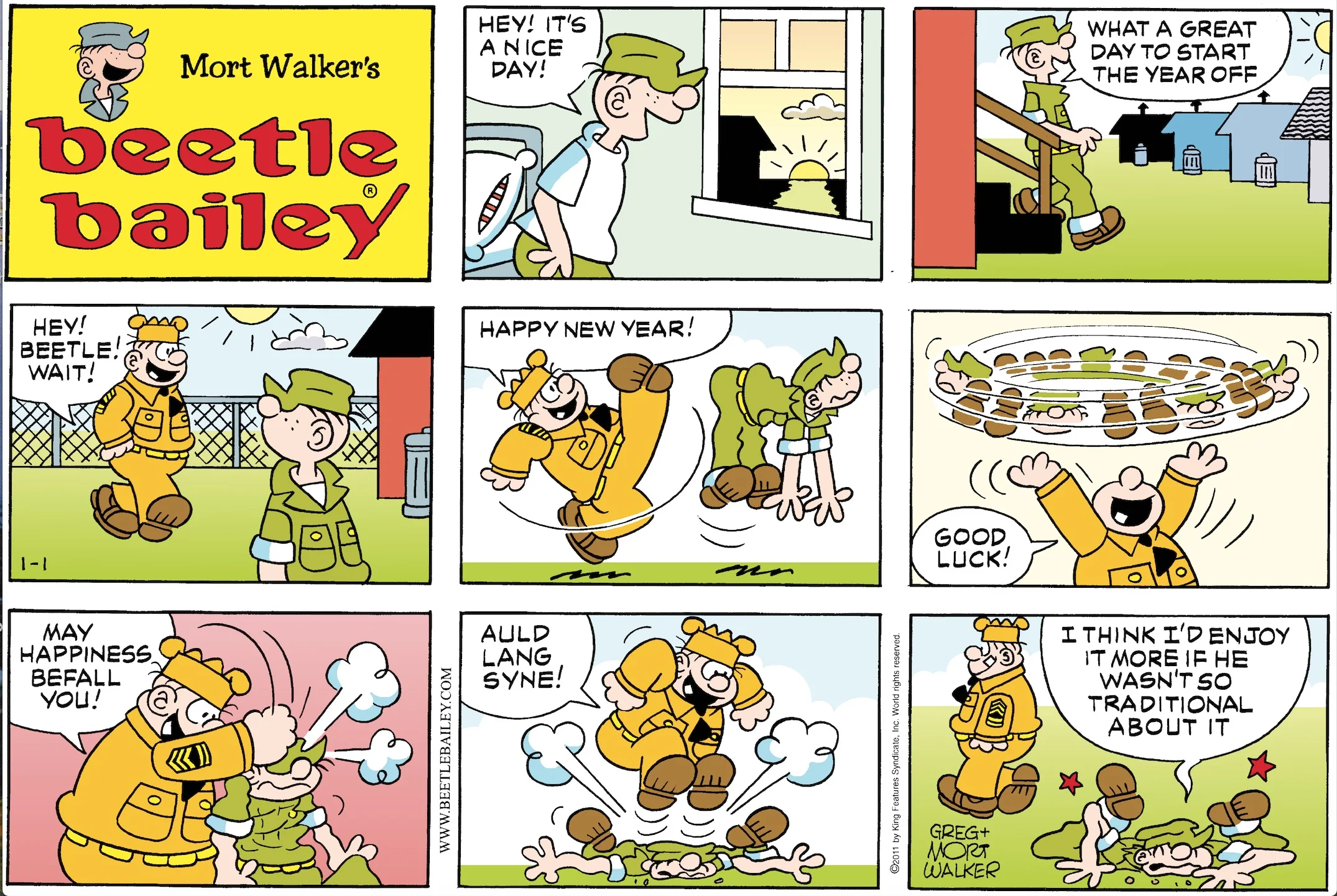 Mort Walker’s Beetle Bailey comic strip.