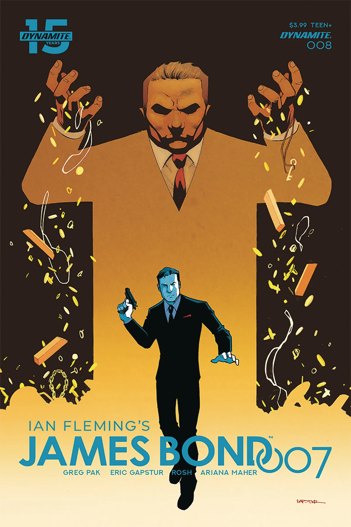 The next James Bond comic is slated to hit shops in December. This cover is from returning series artist Eric Gasptur’s last work with the character.