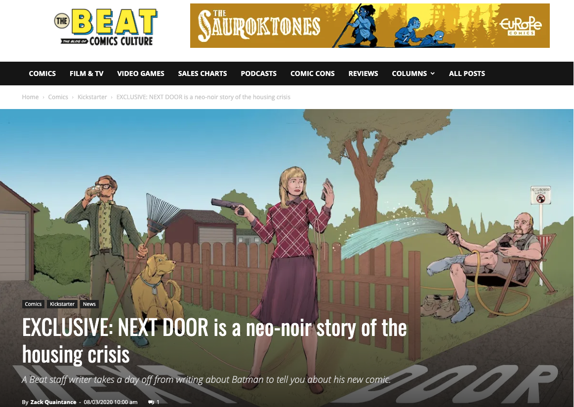 Kickstarter Comics Tip: Getting Coverage on Comics Sites