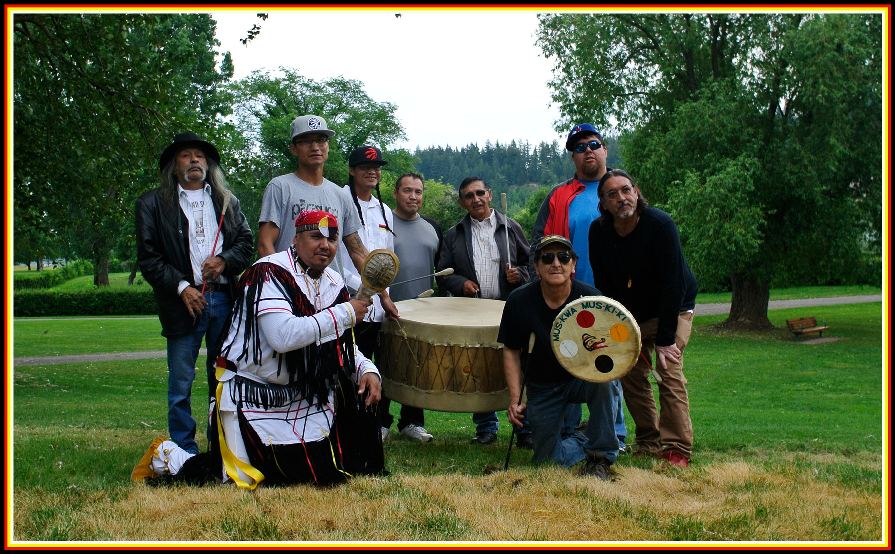 The Lheidli T'enneh Men Drumming Group