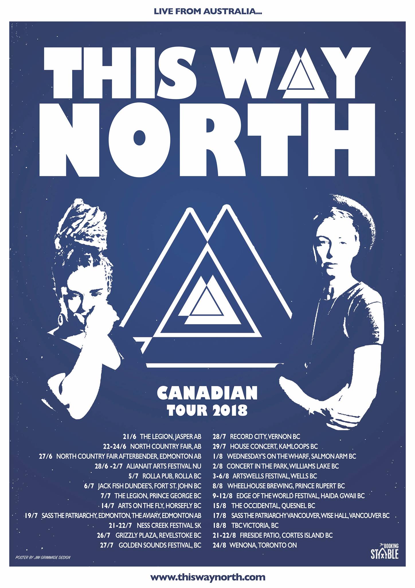 This Way North will be playing at the Legion in PG on Saturday July 7th at 9 PM. 