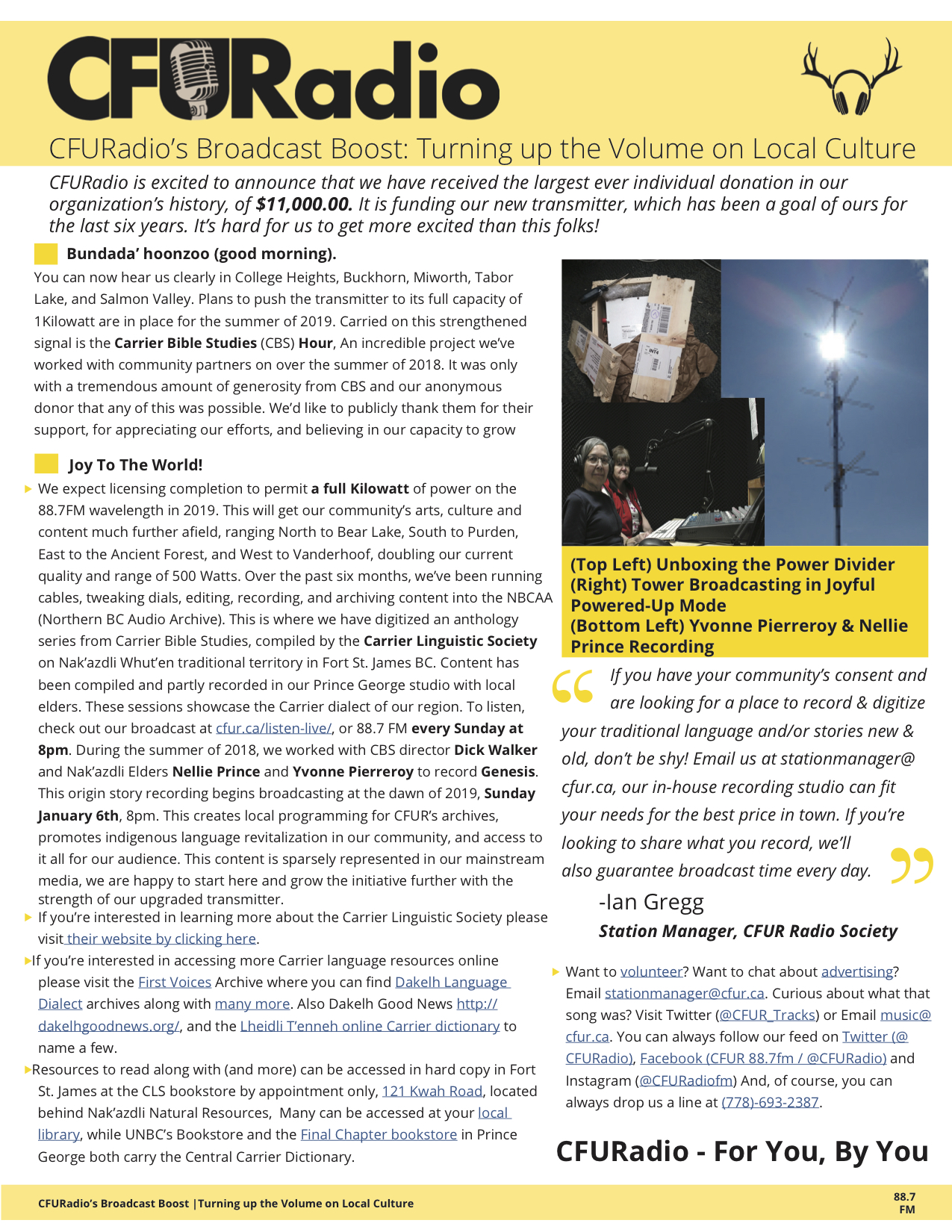 20181212 - CBS & Transmitter - CFUR Press Release 1.jpg