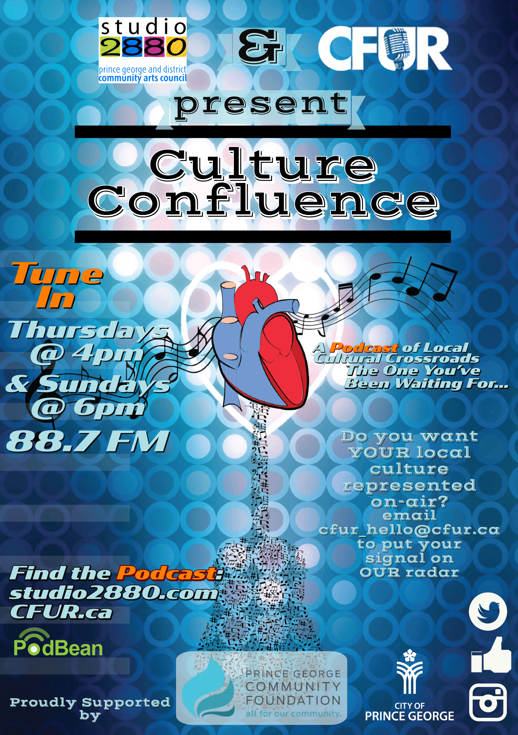 This Podcast was made possible with the amazing support of the Prince George Community Foundation and the City Of Prince George