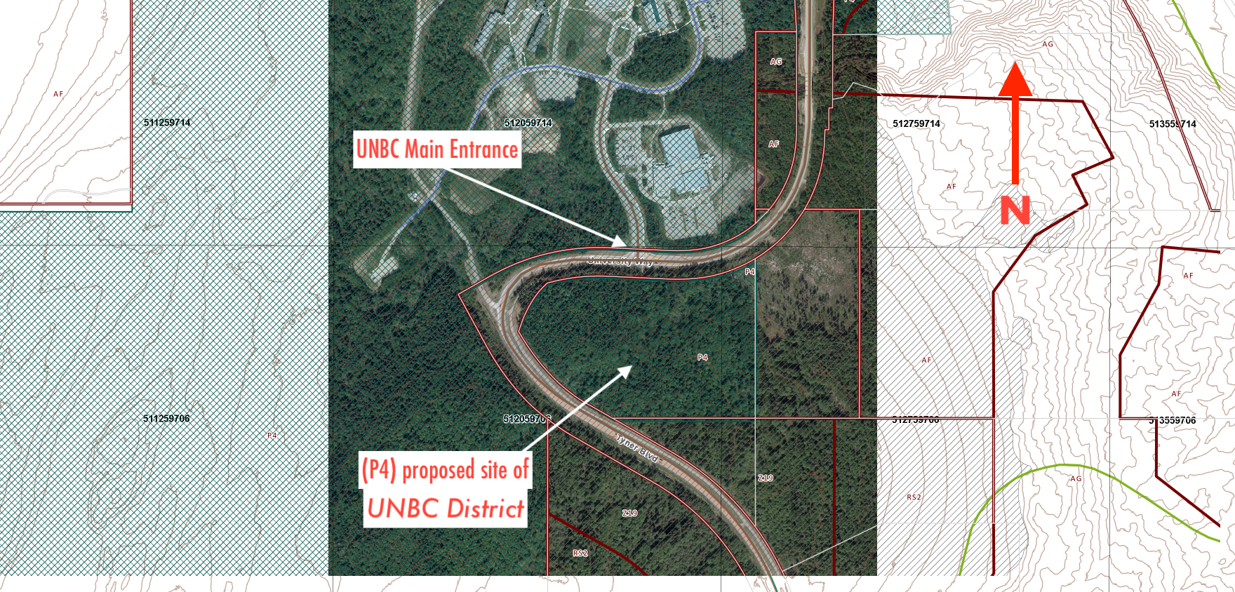 University of Northern BC publicizes its UNBC District residential development project