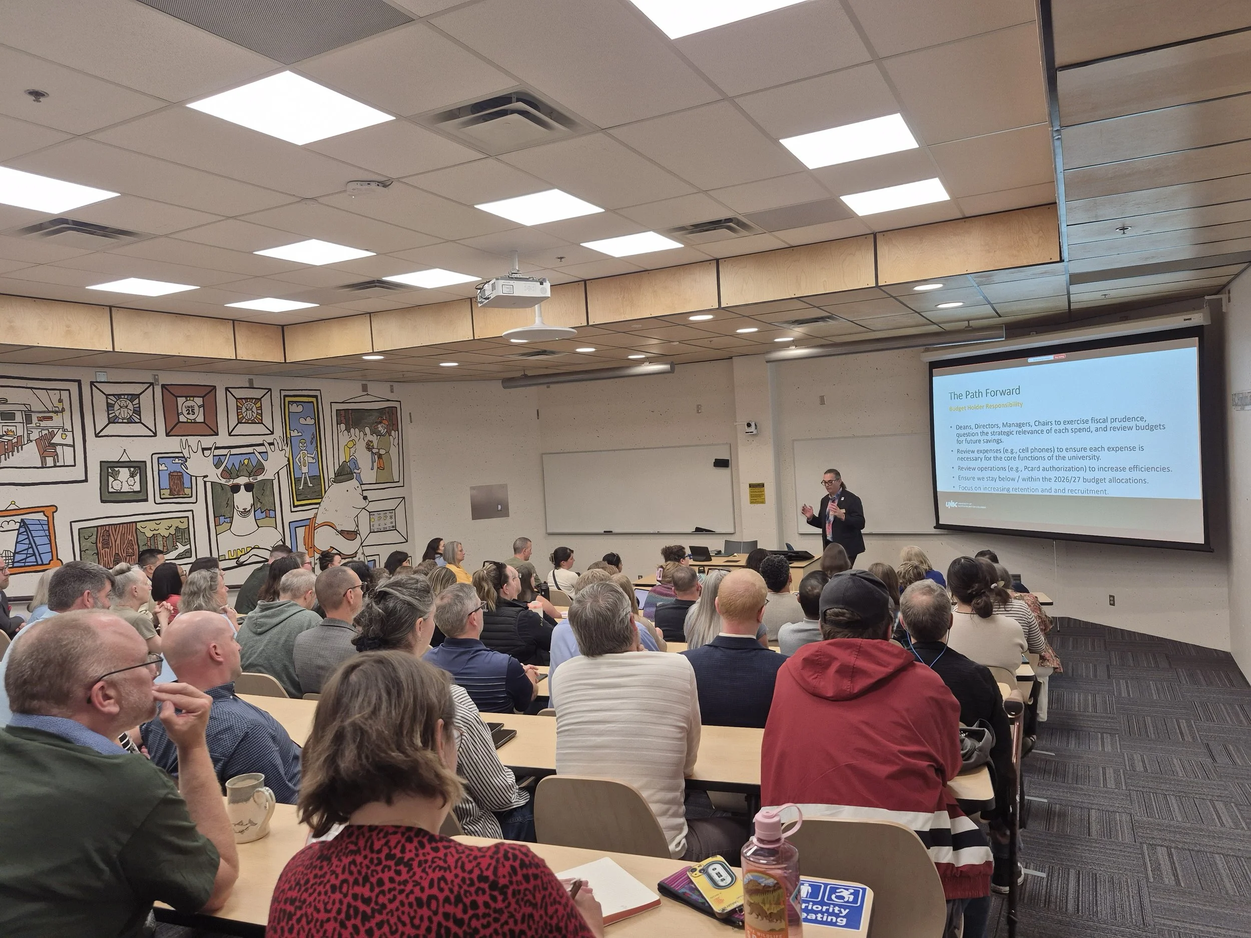 UNBC reveals 2.5 million dollar deficit at budget presentation