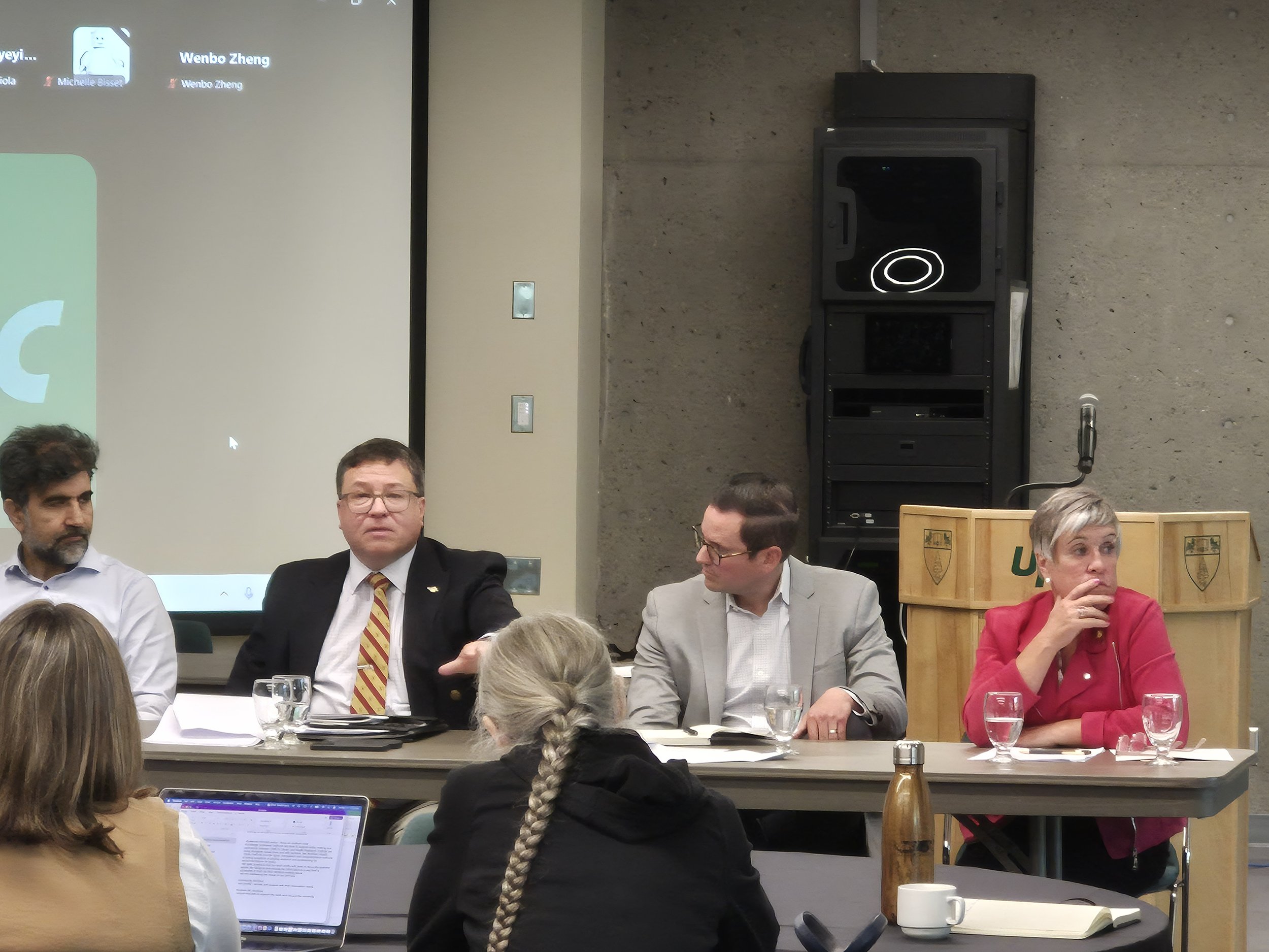 Local MLAs convene with academics on UNBC’s Prince George Campus to talk policy, science and communication