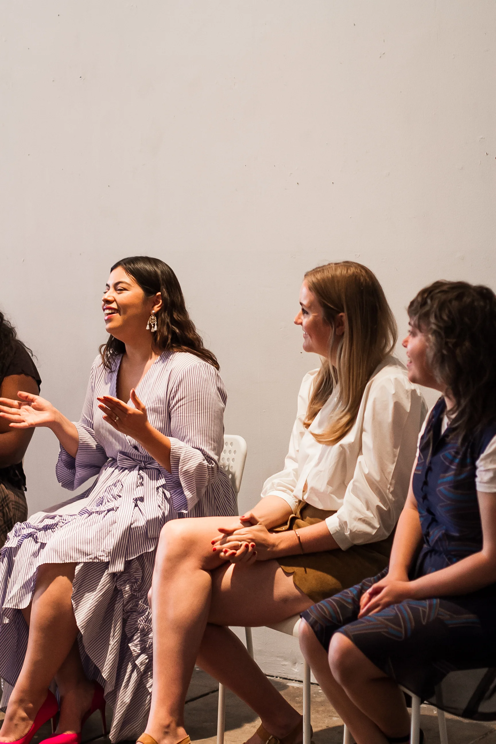 Left to right: Jay Miranda, Lauren Downing Peters, and Rachel Kinnard. Photo: Racheal Pena.