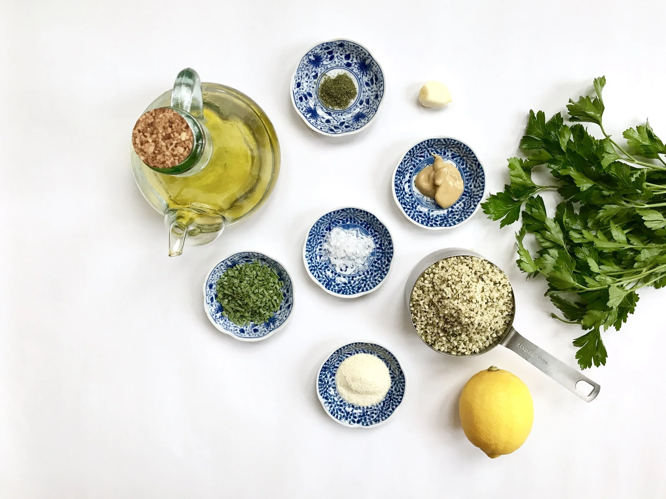 The ingredients for another Detoxinista recipe we love: Vegan Hemp Seed Ranch