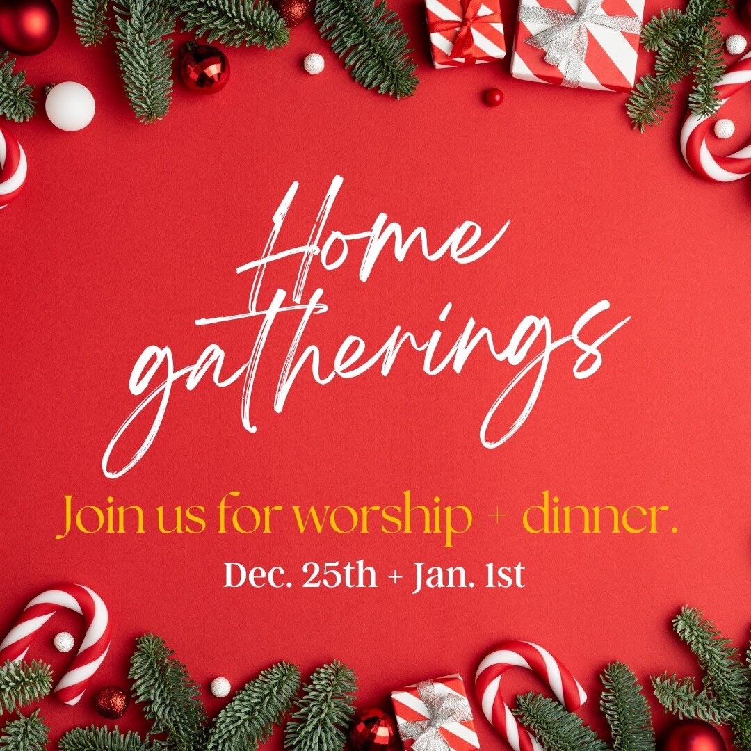 WILL YOU BE IN LA FOR THE HOLIDAYS?

Christmas and New Years Day both fall on Sundays this year. Even in the midst of traveling and celebrations we believe it's important that we still gather as a church family. 

With that, we will be gathering in s