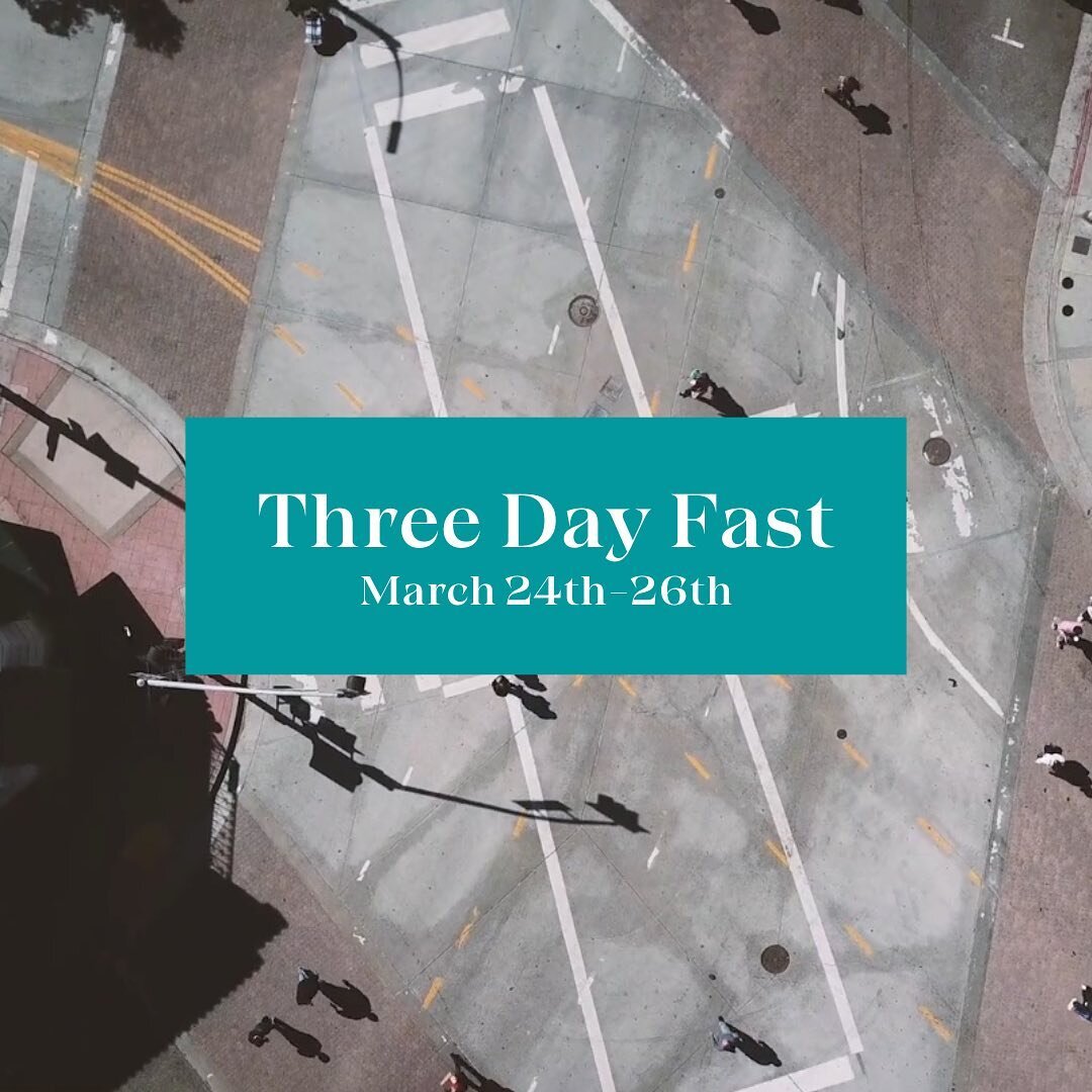 Three day fast begins tonight. &ldquo;Is not this the fast that I choose: to loose the bonds of wickedness, to undo the straps of the yoke, to let the oppressed go free, and to break every yoke? Is it not to share your bread with the hungry and bring