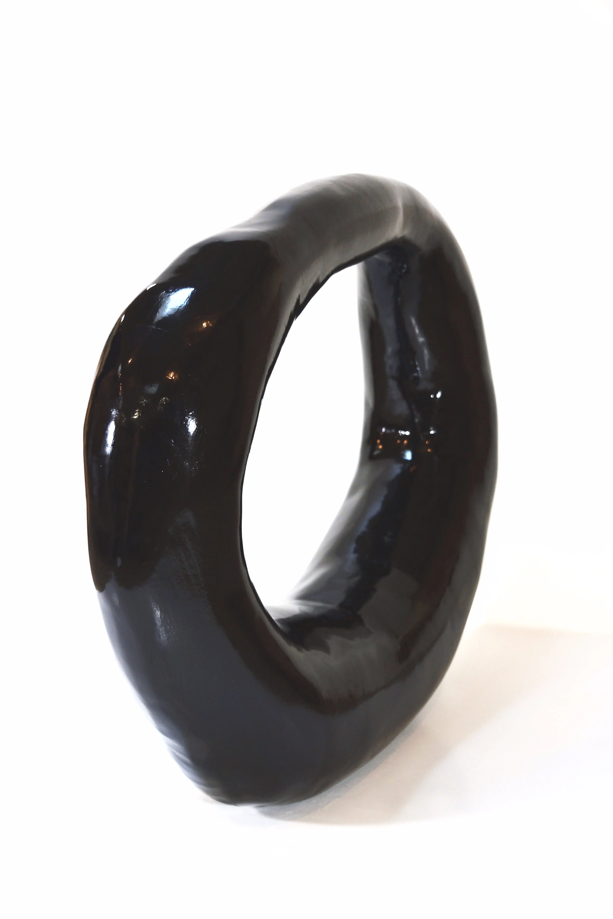 Weighted Oval, 2018 wood (poplar), acrylic 28.5"x34"x9"