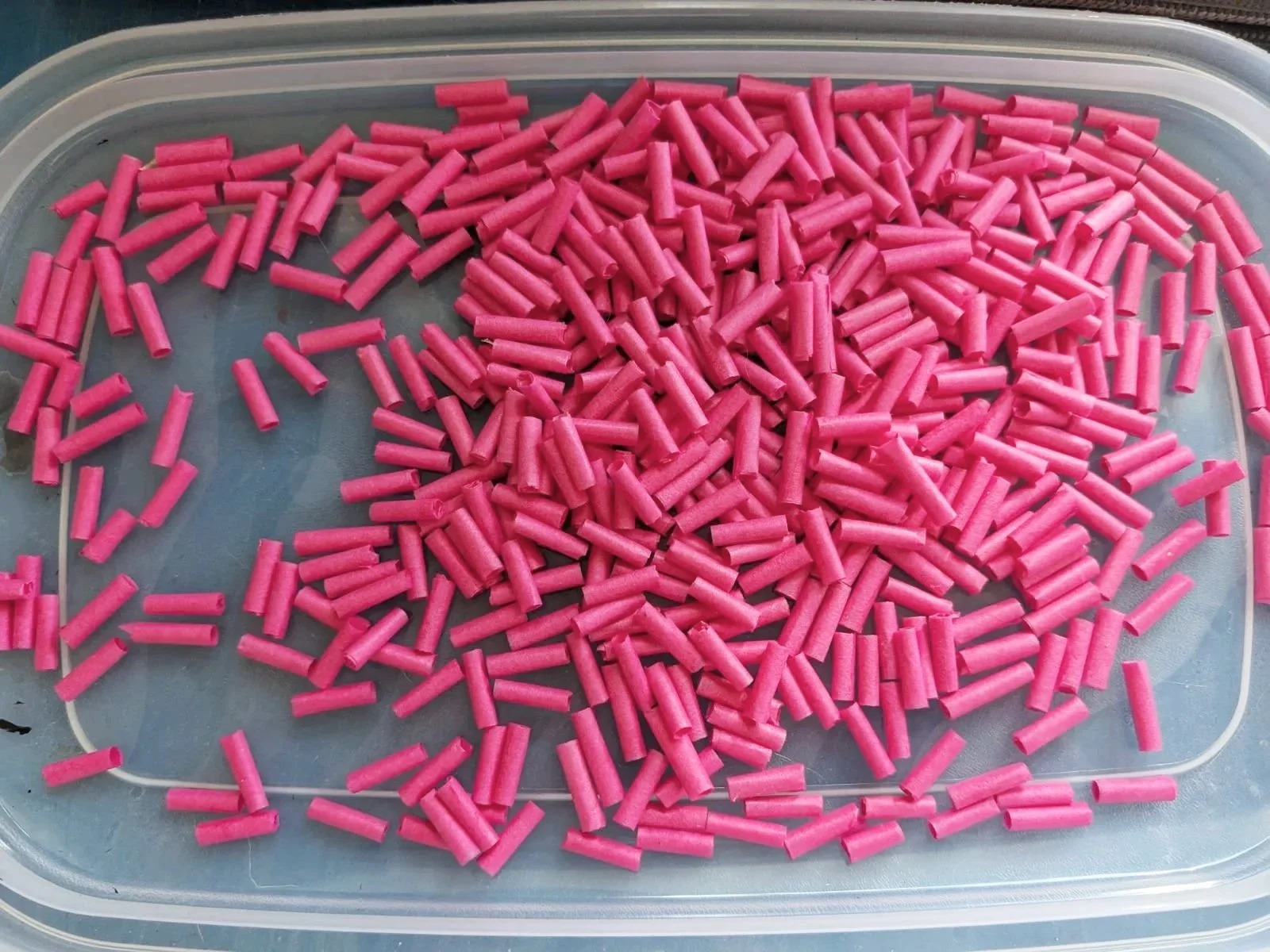 The other secret to keeping these precious forms safe is the very practical tupperware containers that house them until needed. 