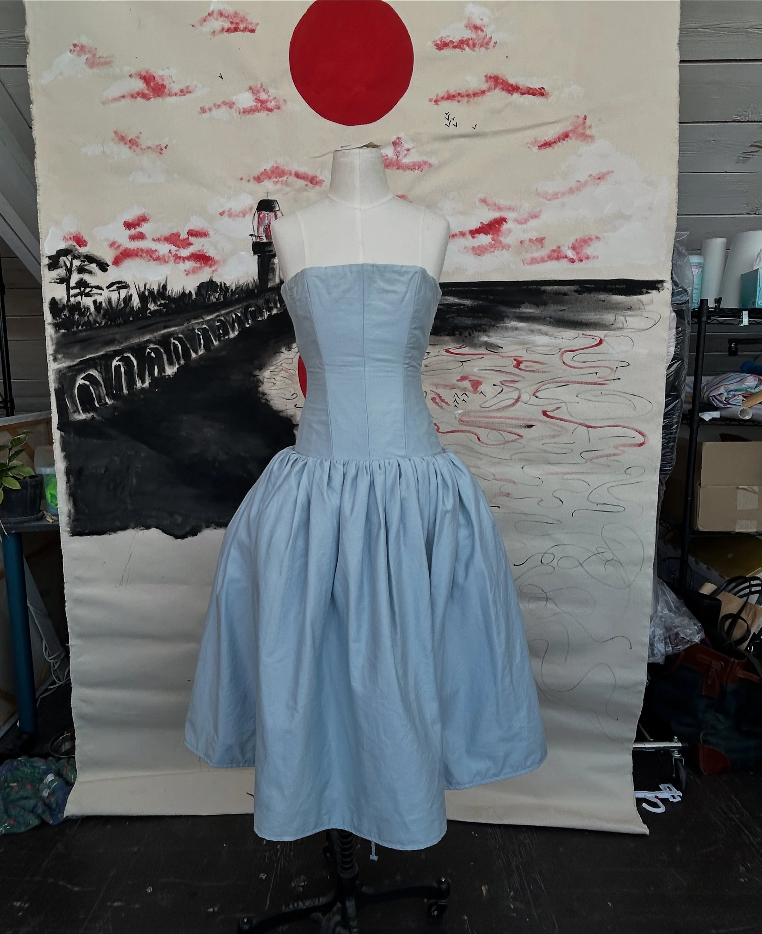 The Cotton Dress (Corset and Skirt Set)