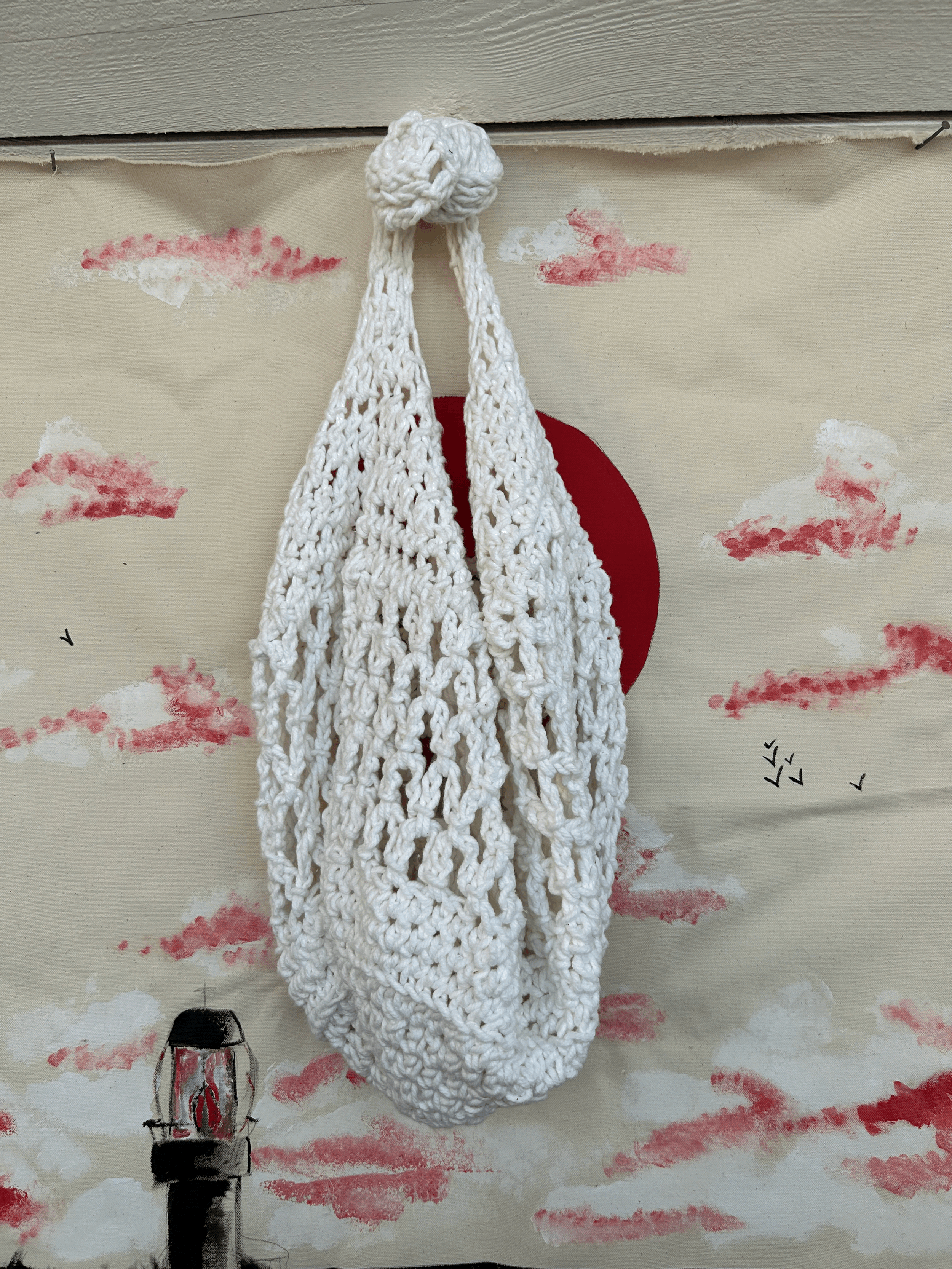 Large Crochet Beach Bag
