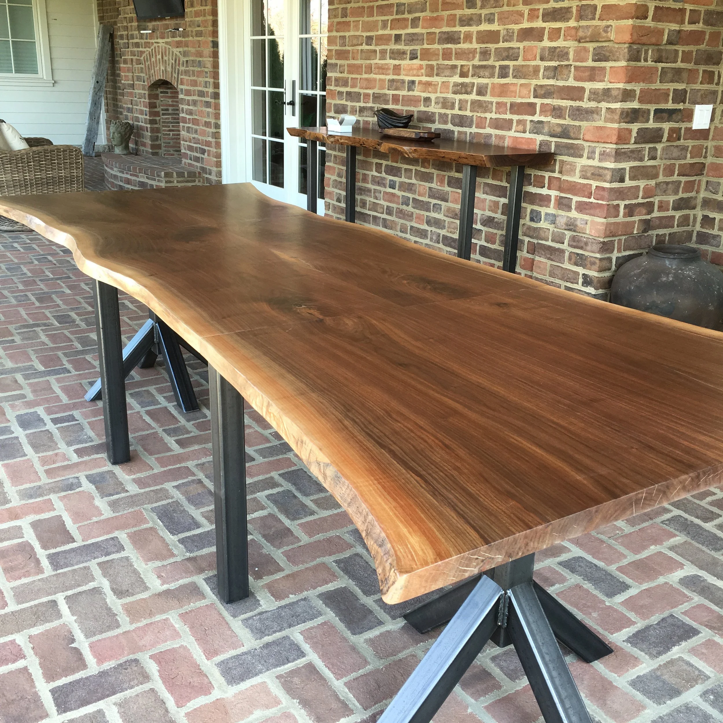 walnut live edge table