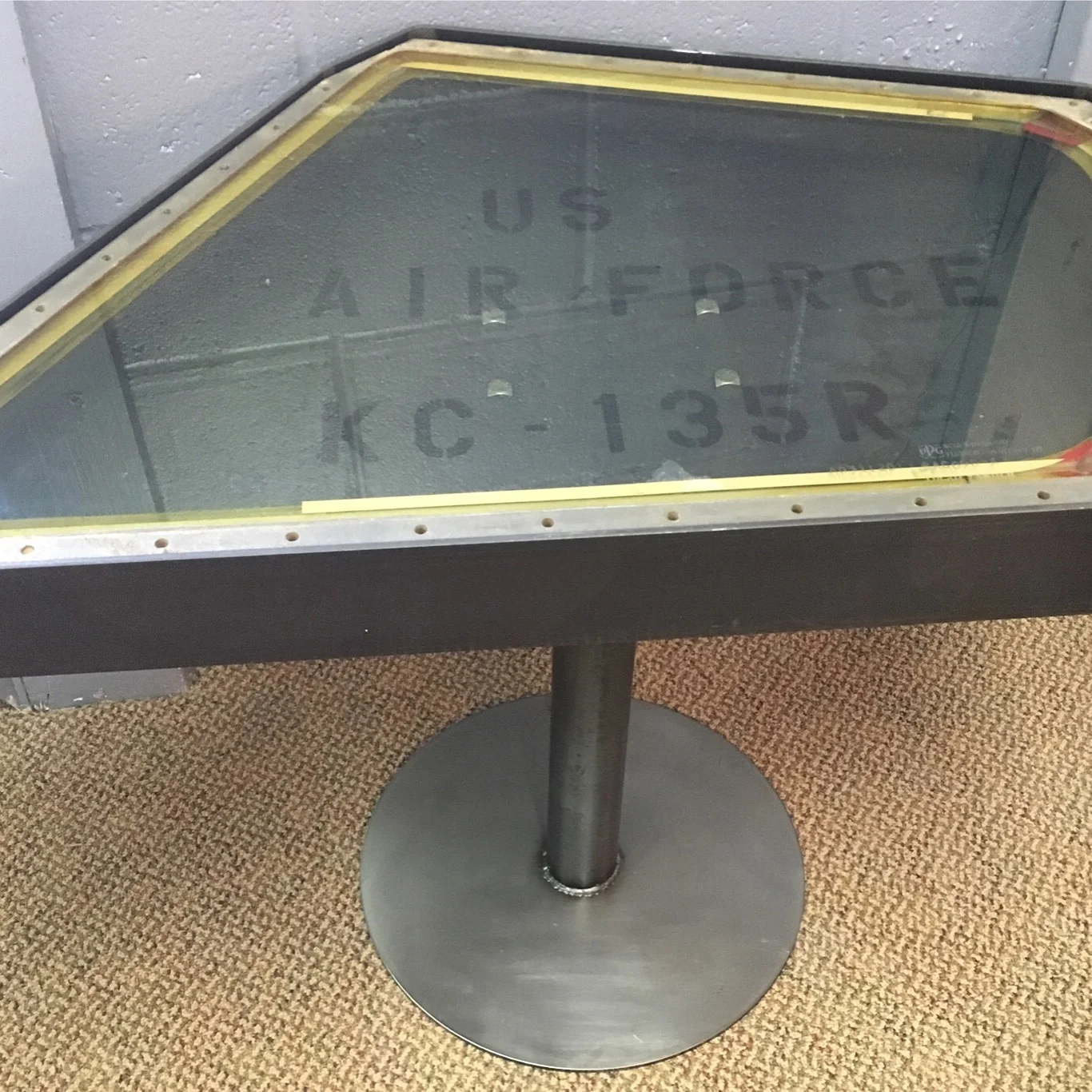 airplane window end table