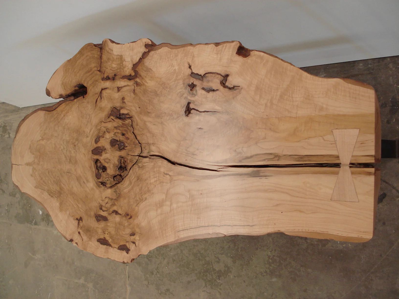 maple live edge coffee table