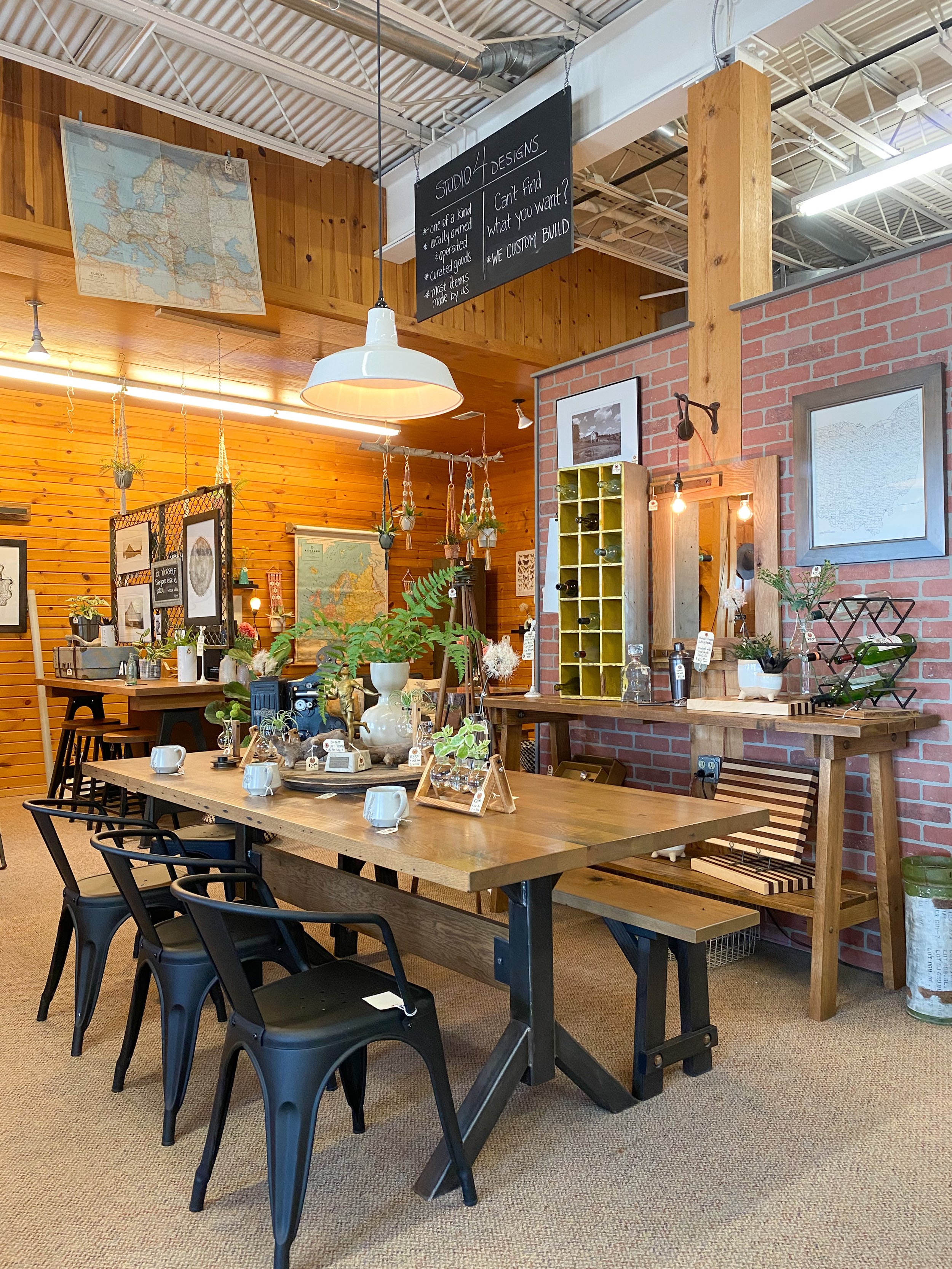 reclaimed oak dining table