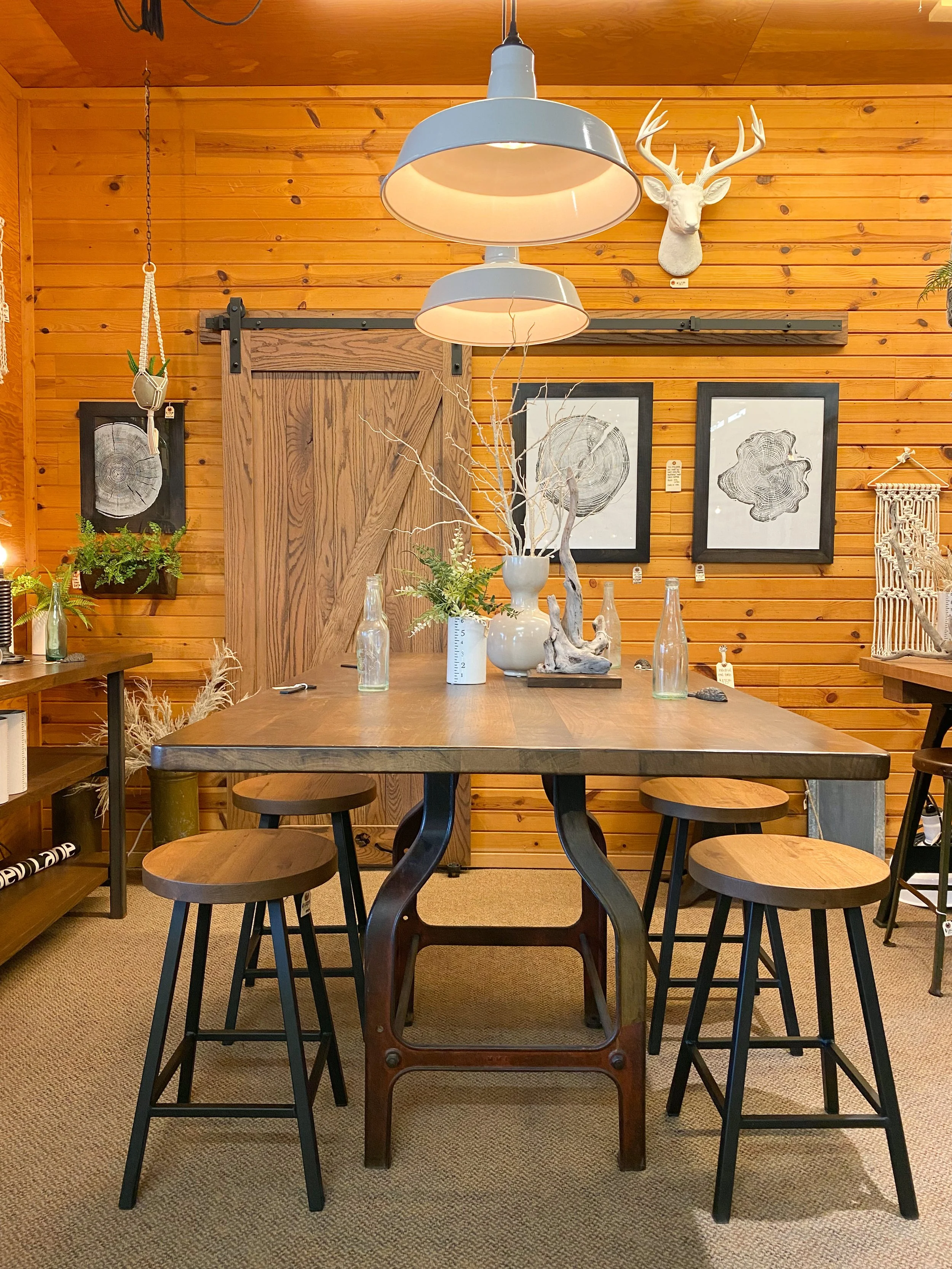 early 1900s machine bar table