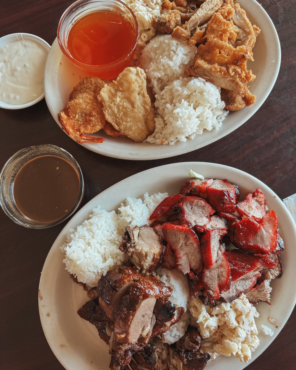  Huge, delicious portions at  Garden Island BBQ &amp; Chinese Restaurant  