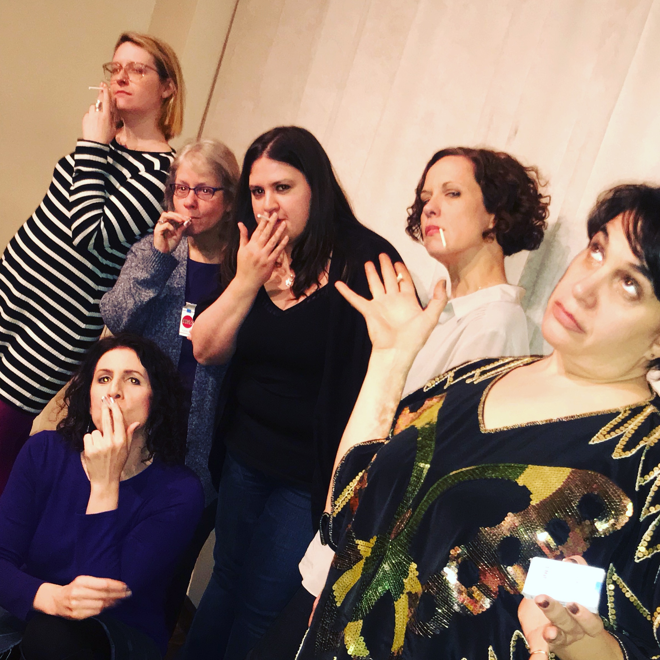 Think my students look confident here with their candy cigarettes? You should have seen them tell their stories on stage.